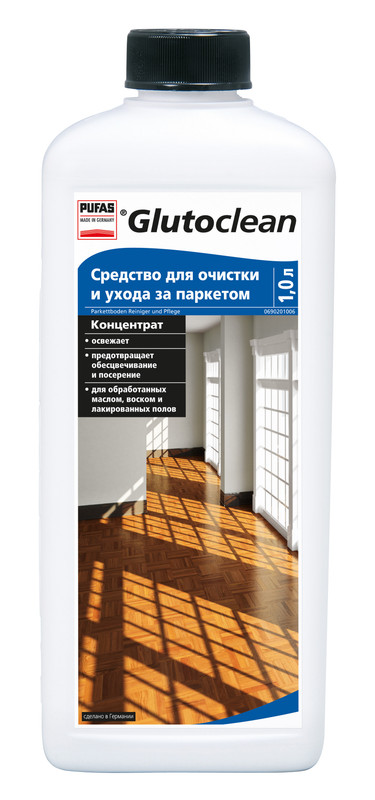 Засіб GLUTOCLEAN для очищення та догляду за паркетом, 1 л